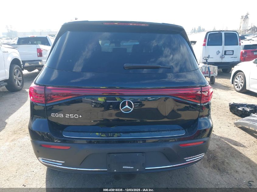 2024 Mercedes-Benz Eqb 250 Suv VIN: W1N9M0CB6RN109628 Lot: 43818335