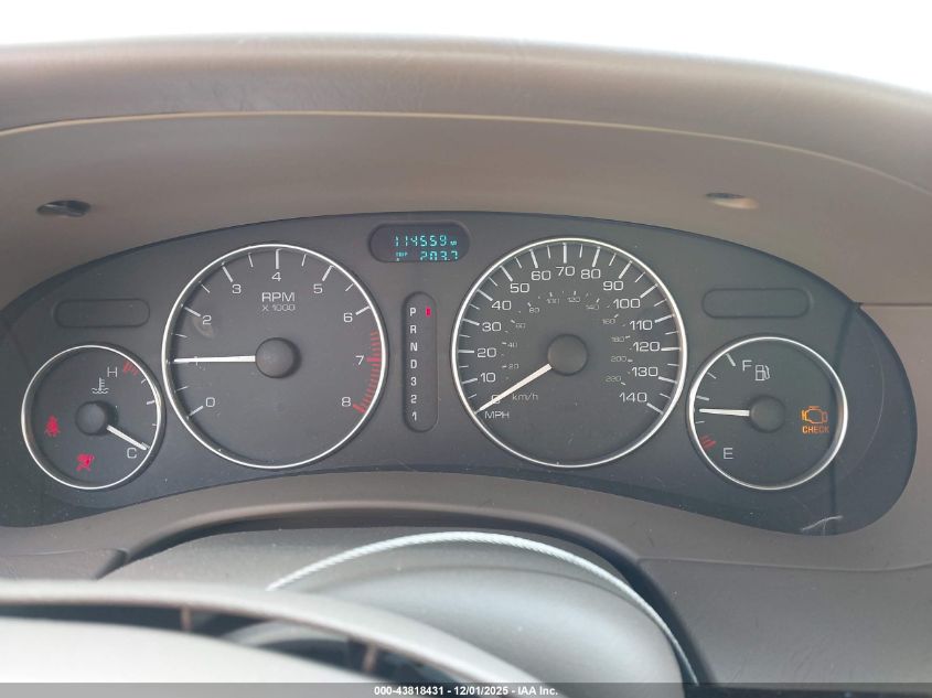 2001 Oldsmobile Aurora 4.0 VIN: 1G3GS64C514126137 Lot: 43818431