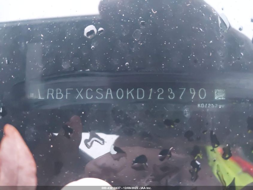 2019 Buick Envision Fwd Essence VIN: LRBFXCSA0KD123790 Lot: 43818437