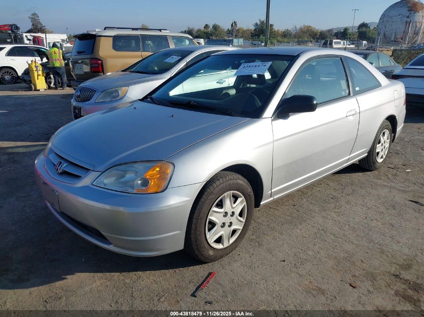 2003 Honda Civic Lx VIN: 1HGEM22523L085488 Lot: 43818479