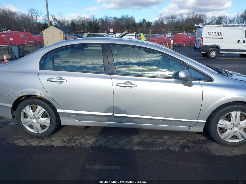 2009 Honda Civic Lx VIN: 2HGFA16599H360992 Lot: 43818485