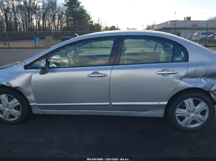 2009 Honda Civic Lx VIN: 2HGFA16599H360992 Lot: 43818485