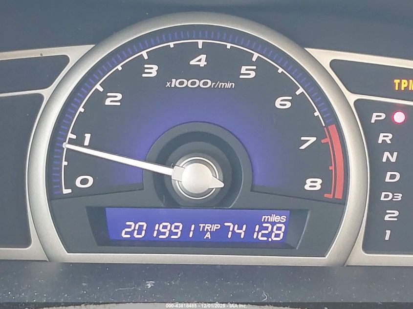 2009 Honda Civic Lx VIN: 2HGFA16599H360992 Lot: 43818485