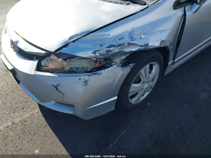 2009 Honda Civic Lx VIN: 2HGFA16599H360992 Lot: 43818485