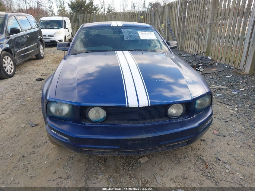 2007 Ford Mustang V6 Deluxe/V6 Premium VIN: 1ZVHT80N775274603 Lot: 43818549