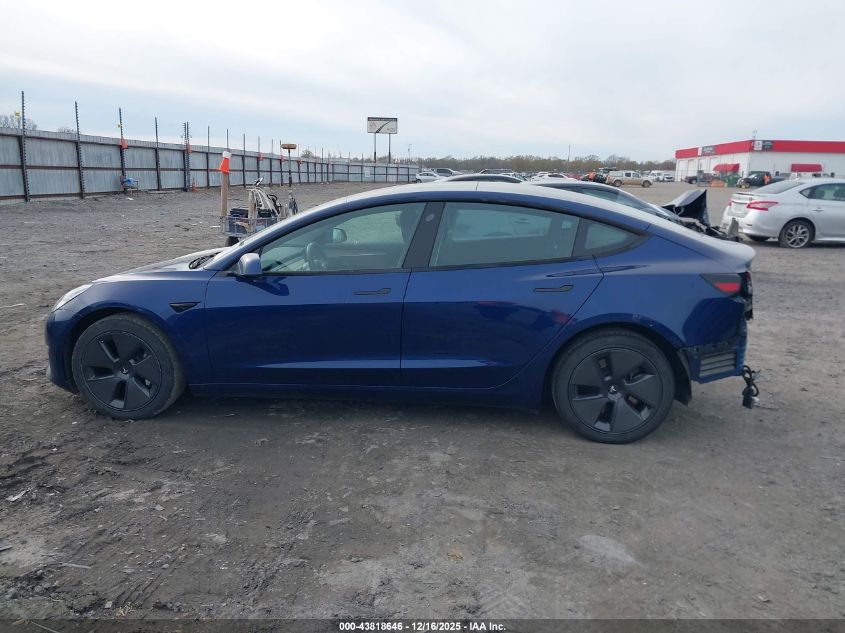 2023 Tesla Model 3 Rear-Wheel Drive VIN: 5YJ3E1EA2PF436060 Lot: 43818646