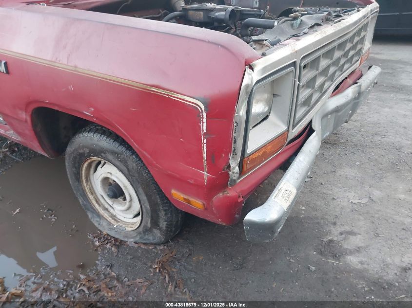 1982 Dodge D-Series D150 VIN: 1B7FD14E1CS214787 Lot: 43818679