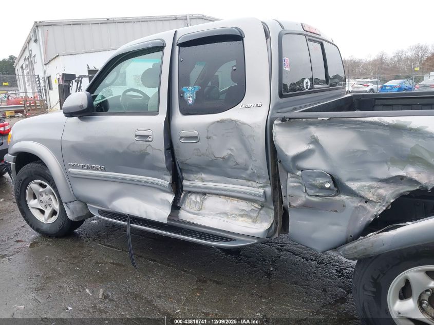 2000 Toyota Tundra Ltd V8 VIN: 5TBRT3819YS027423 Lot: 43818741