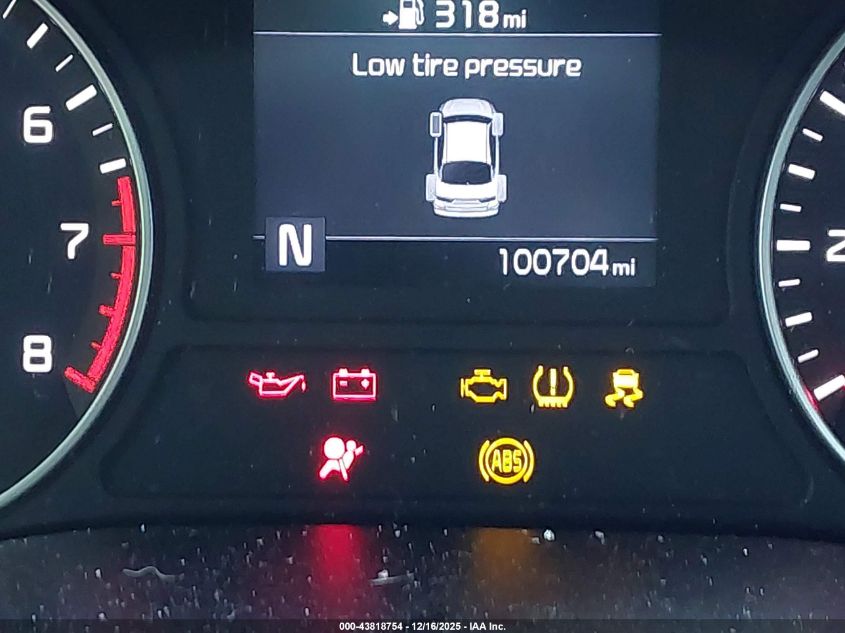 2019 Kia Optima Lx VIN: 5XXGT4L35KG282608 Lot: 43818754