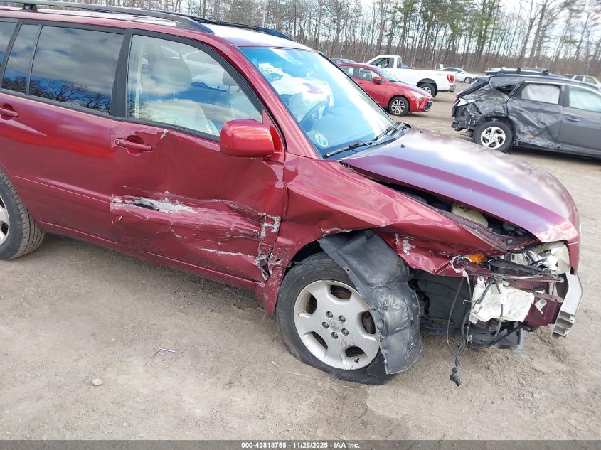 2006 Toyota Highlander Limited V6 VIN: JTEEP21A060183795 Lot: 43818758