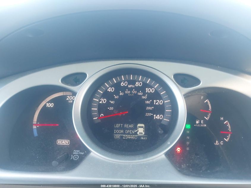 2006 Toyota Highlander Hybrid V6 VIN: JTEEW21A460012342 Lot: 43818800