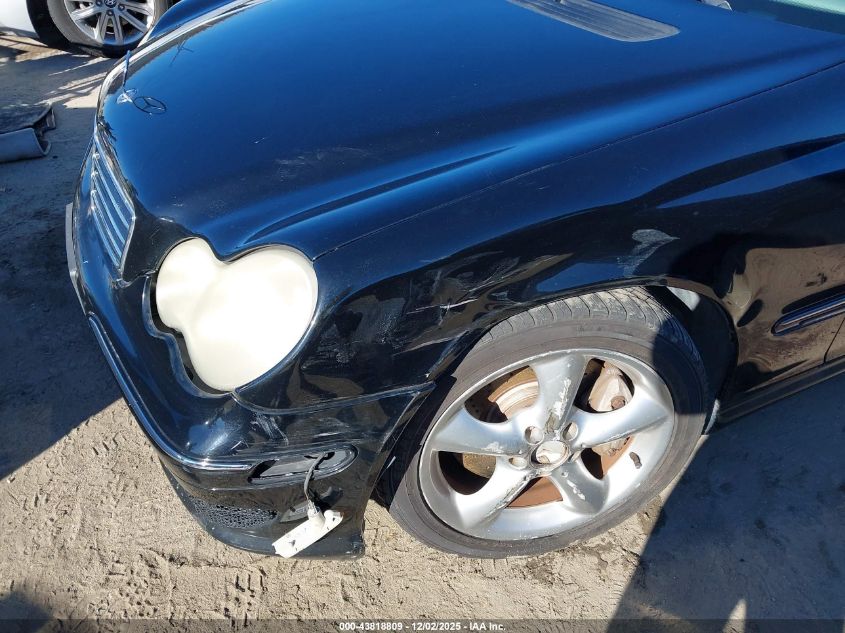 2006 Mercedes-Benz C 230 Sport VIN: WDBRF52H36A876360 Lot: 43818809