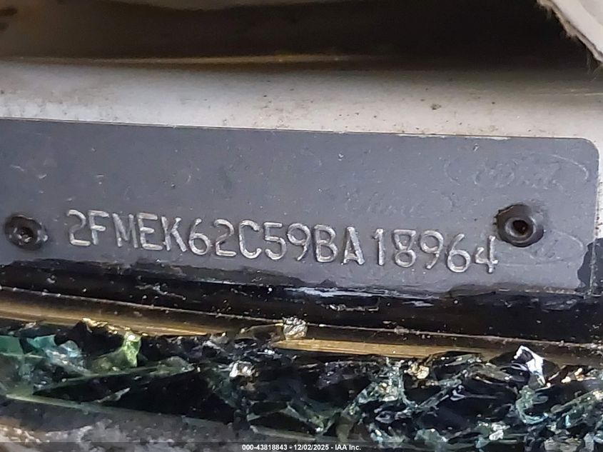 2009 Ford Flex Sel VIN: 2FMEK62C59BA18964 Lot: 43818843