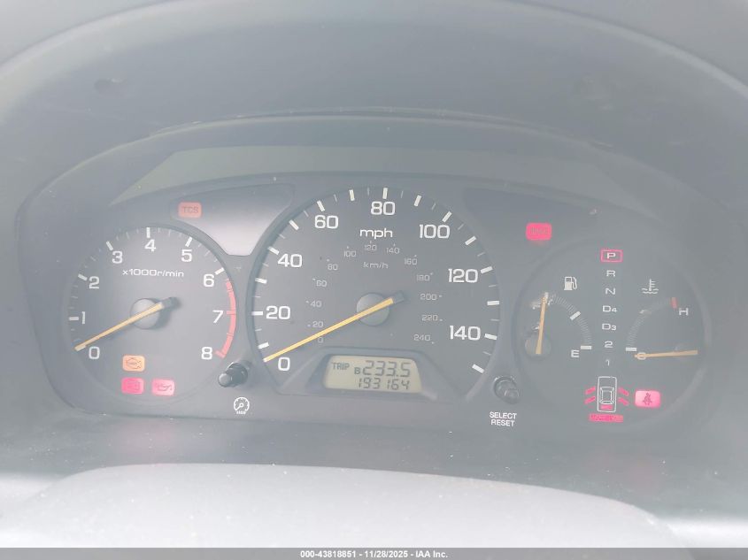 2001 Honda Accord 3.0 Ex VIN: 1HGCG16581A086205 Lot: 43818851