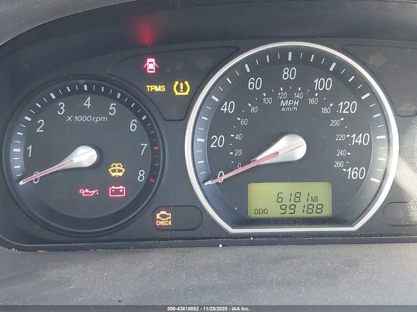 2007 Hyundai Sonata Limited/Se V6 VIN: 5NPEU46F97H287929 Lot: 43818852