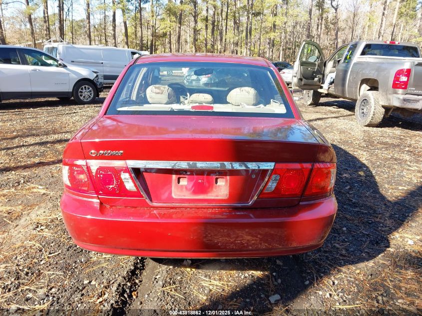 2006 Kia Optima Ex V6/Lx V6 VIN: KNAGD128465446723 Lot: 43818862