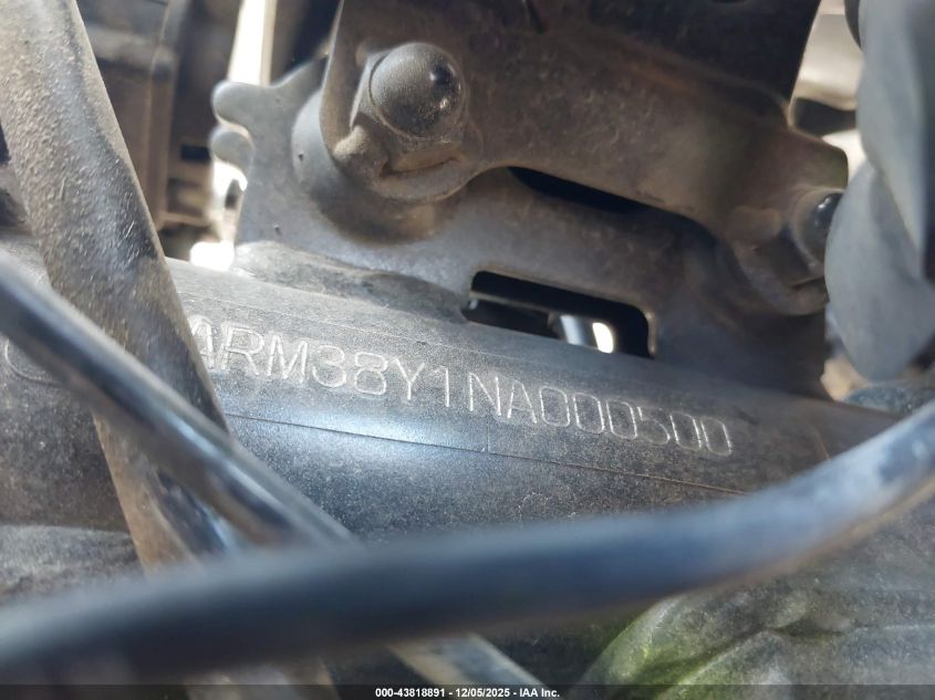 2022 Yamaha Yzfr7 VIN: JYARM38Y1NA000500 Lot: 43818891