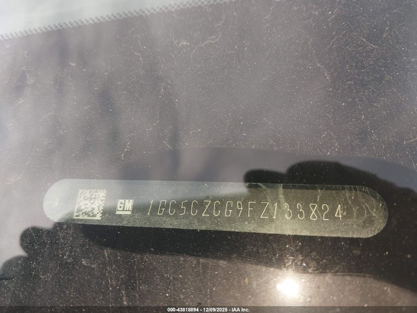2015 Chevrolet Silverado 3500Hd Lt VIN: 1GC5CZCG9FZ133824 Lot: 43818894