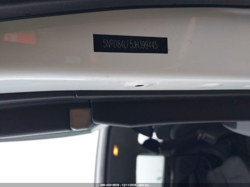 2018 Hyundai Elantra Sel VIN: 5NPD84LF5JH399445 Lot: 43818939