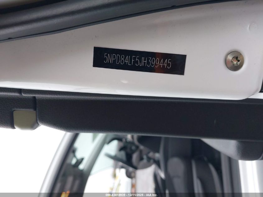 2018 Hyundai Elantra Sel VIN: 5NPD84LF5JH399445 Lot: 43818939