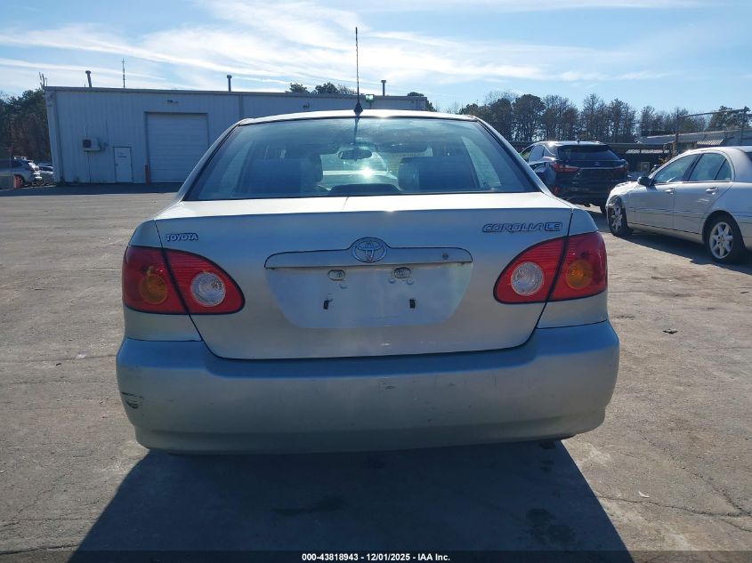 2003 Toyota Corolla Le VIN: JTDBR32E730040301 Lot: 43818943