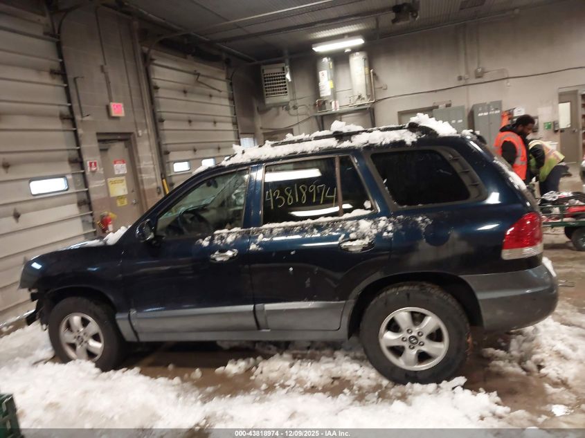 2005 Hyundai Santa Fe Gls/Lx VIN: KM8SC73E55U870659 Lot: 43818974