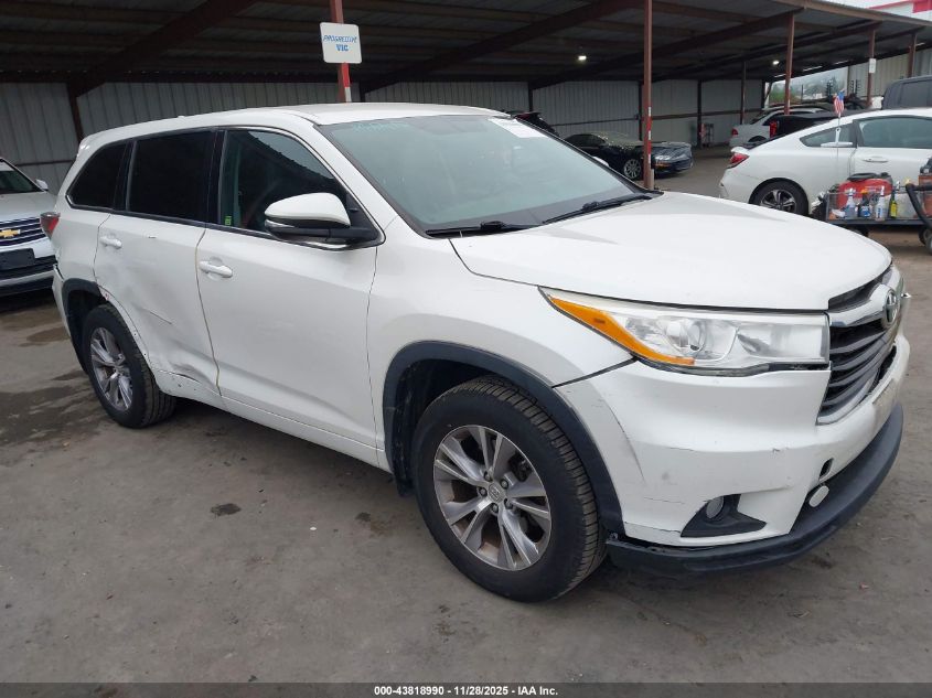 TOYOTA HIGHLANDER LE PLUS V6