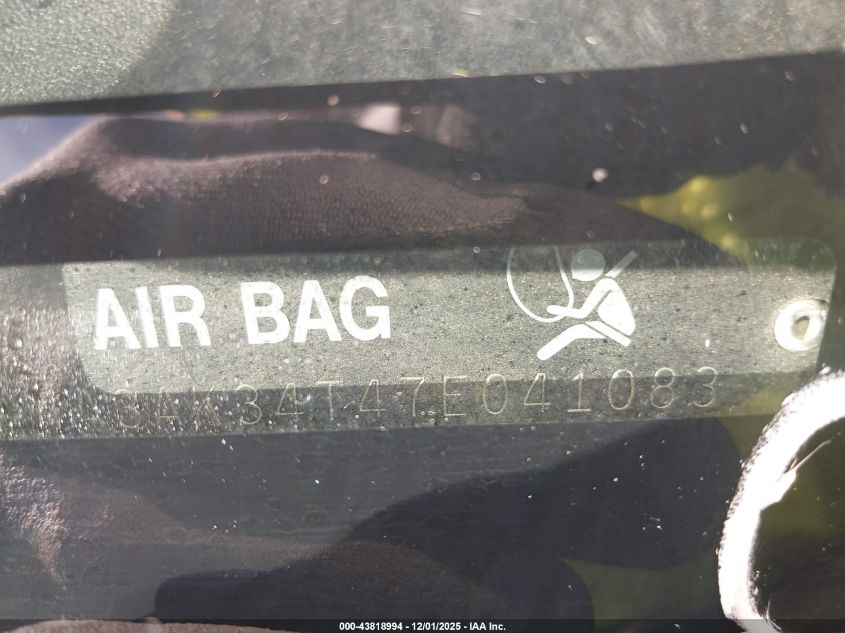 2007 Mitsubishi Eclipse Gt VIN: 4A3AK34T47E041083 Lot: 43818994