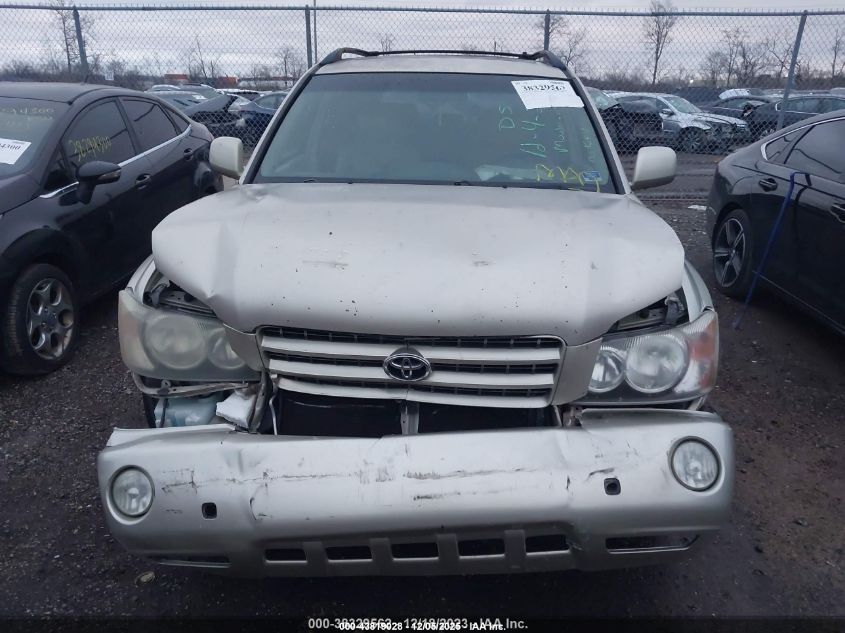 2002 Toyota Highlander Limited V6 VIN: JTEGF21A420042170 Lot: 43819028