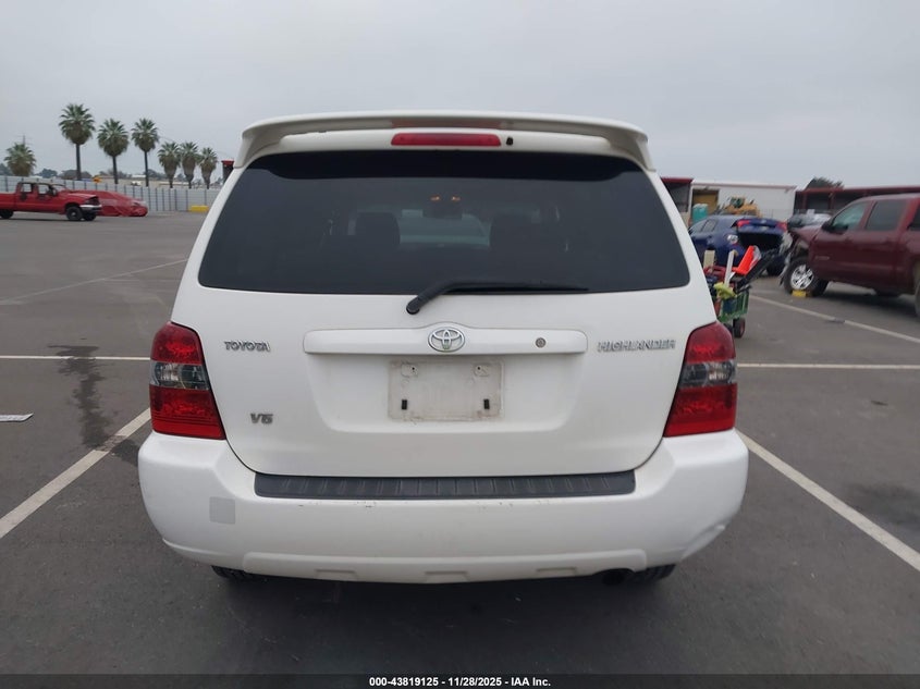 2007 Toyota Highlander 3Rd Row VIN: JTEDP21A070133296 Lot: 43819125