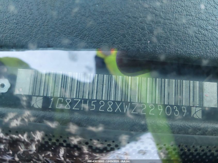 1998 Saturn Sl1 VIN: 1G8ZH528XWZ229039 Lot: 43819205