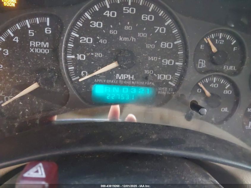 2001 Chevrolet Tahoe Ls VIN: 1GNEK13T01R150190 Lot: 43819268