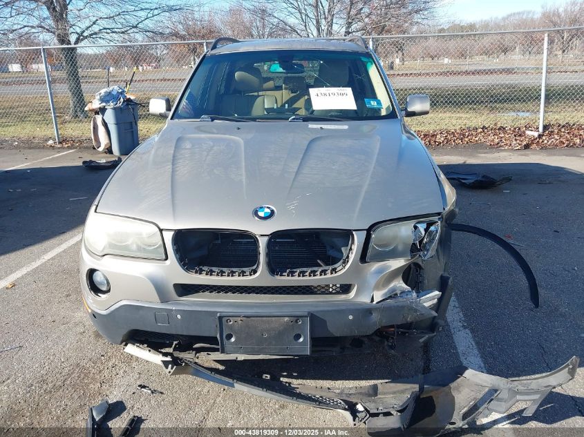 2007 BMW X3 3.0Si VIN: WBXPC93407WF02349 Lot: 43819309