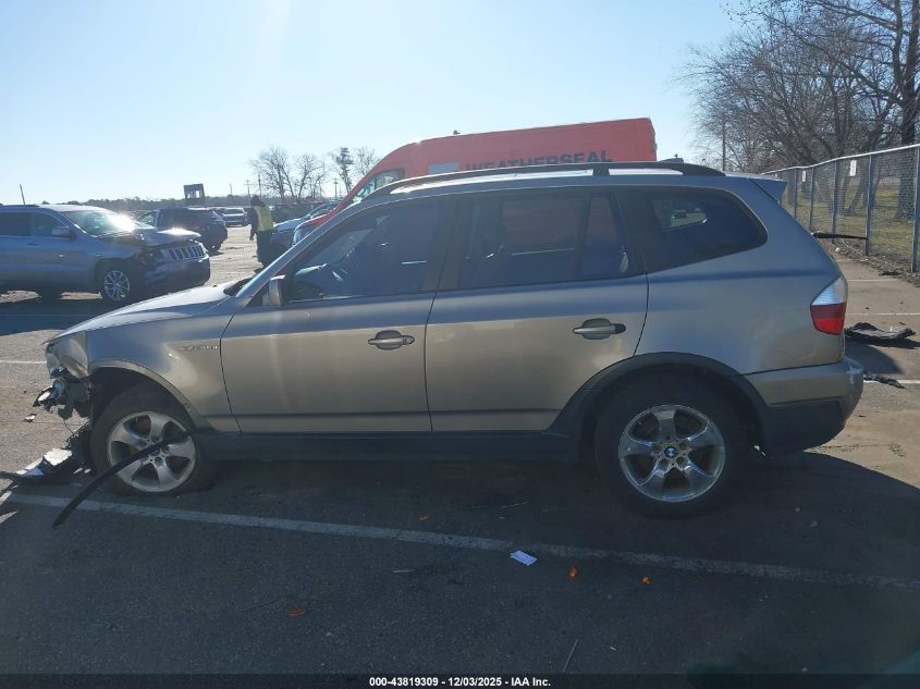 2007 BMW X3 3.0Si VIN: WBXPC93407WF02349 Lot: 43819309
