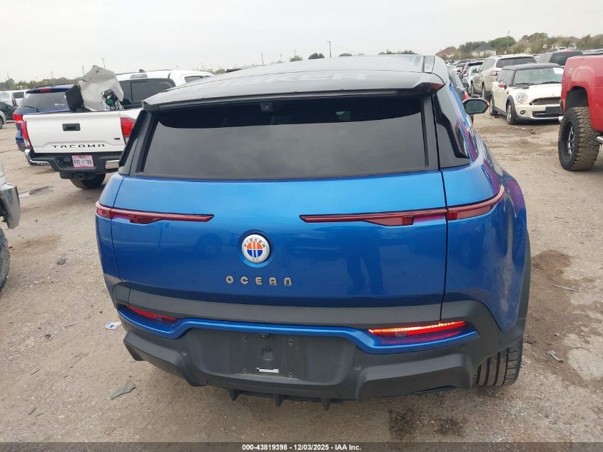 2023 Fisker Ocean Extreme VIN: VCF1EBU27PG007199 Lot: 43819398