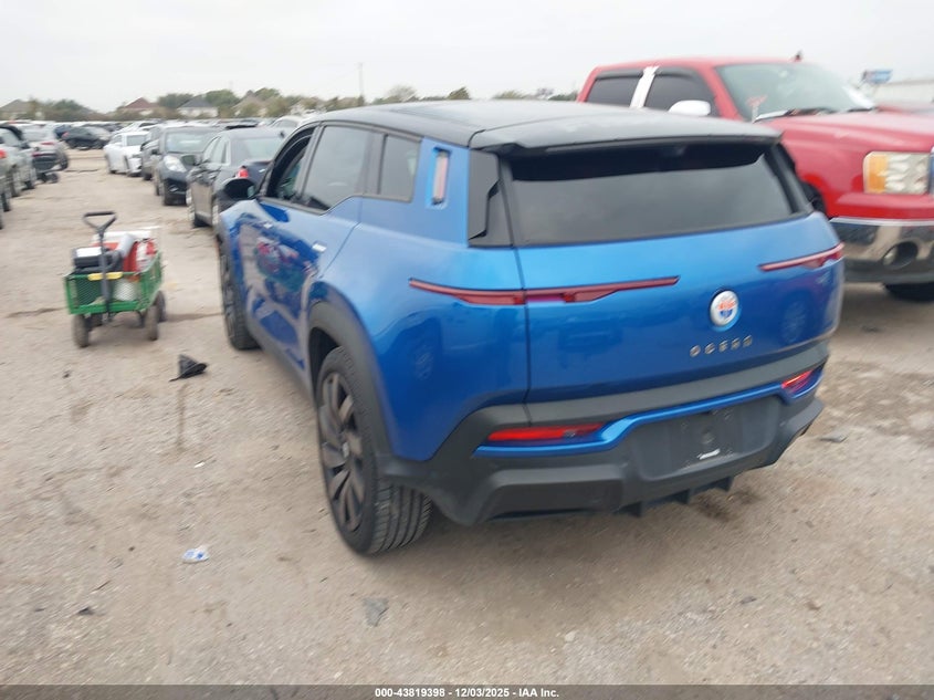 Vin: vcf1ebu27pg007199, lot: 44314883, fisker ocean extreme 20233