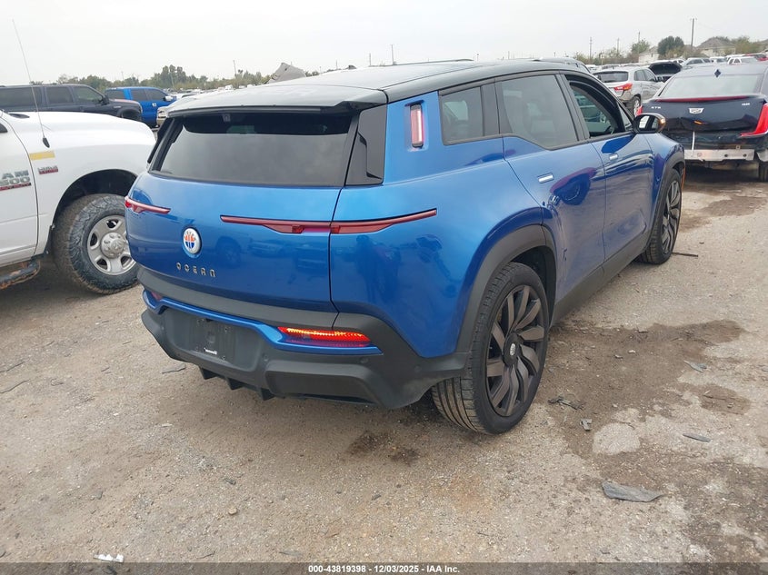 Vin: vcf1ebu27pg007199, lot: 44314883, fisker ocean extreme 20234