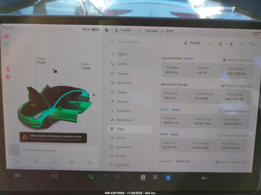2021 Tesla Model 3 Standard Range Plus Rear-Wheel Drive VIN: 5YJ3E1EA5MF981035 Lot: 43819454