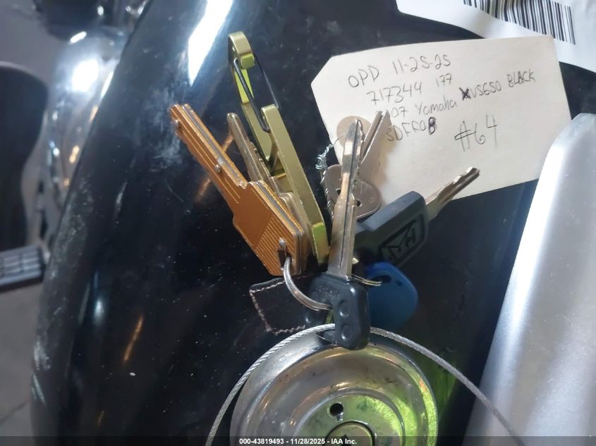 2007 Yamaha Xvs650 VIN: JYAVM01EX7A108792 Lot: 43819493