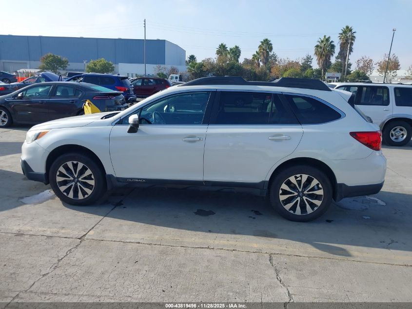 2017 Subaru Outback 2.5I Limited VIN: 4S4BSANC1H3244483 Lot: 43819496