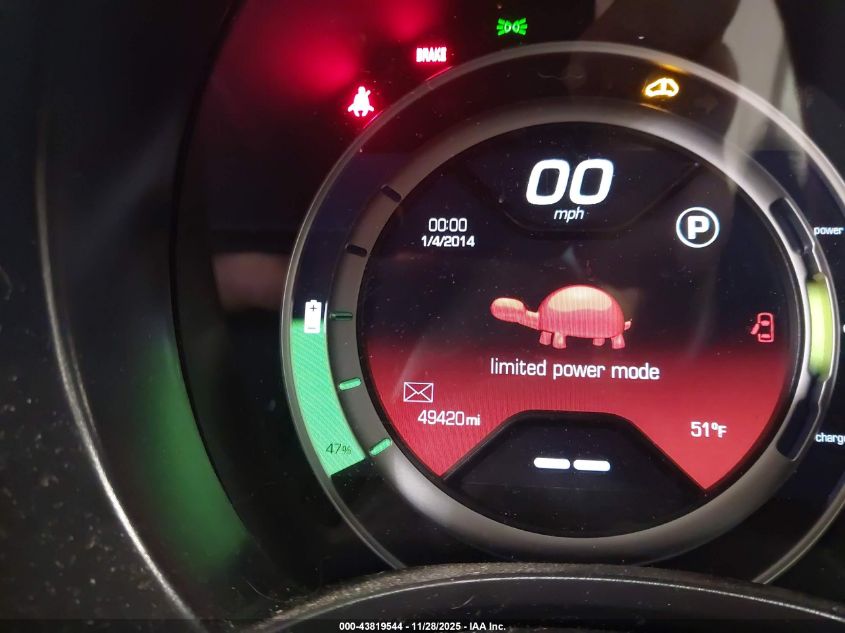 2015 Fiat 500E Battery Electric VIN: 3C3CFFGE7FT709654 Lot: 43819544