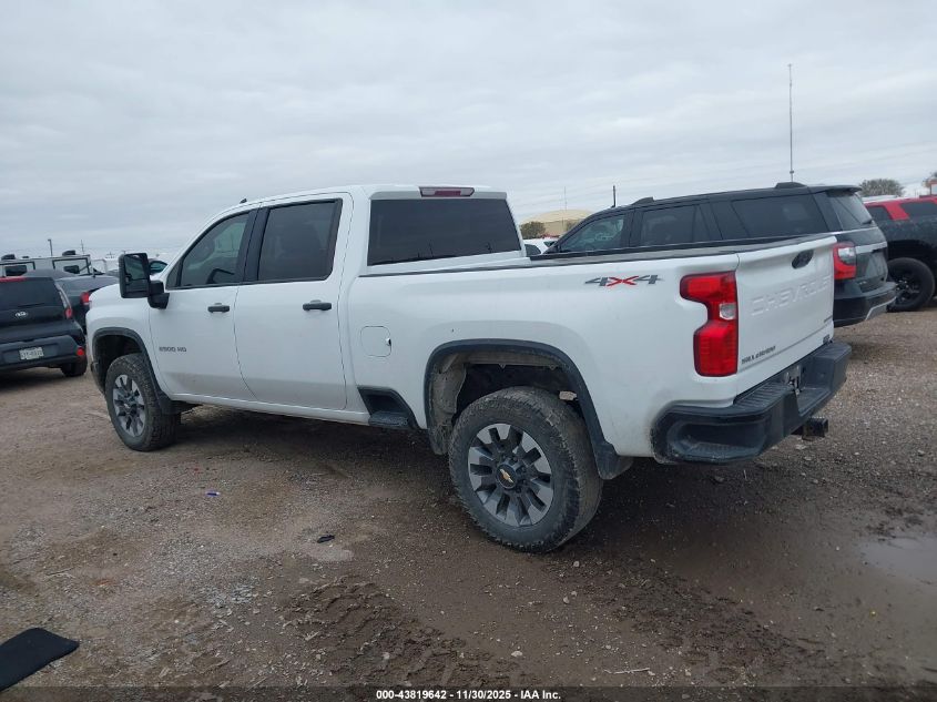 2022 Chevrolet Silverado 2500Hd 4Wd Standard Bed Custom VIN: 2GC4YMEY0N1202610 Lot: 43819642