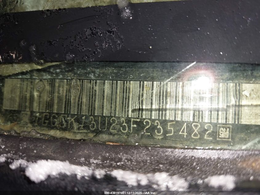 2003 Chevrolet Silverado 1500Hd Ls VIN: 1GCGK13U23F235482 Lot: 43819700