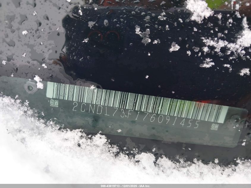 2007 Chevrolet Equinox Lt VIN: 2CNDL73F176091455 Lot: 43819713