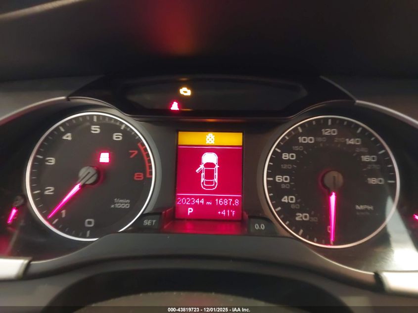 2012 Audi A4 2.0T Premium VIN: WAUAFAFL2CN007966 Lot: 43819723