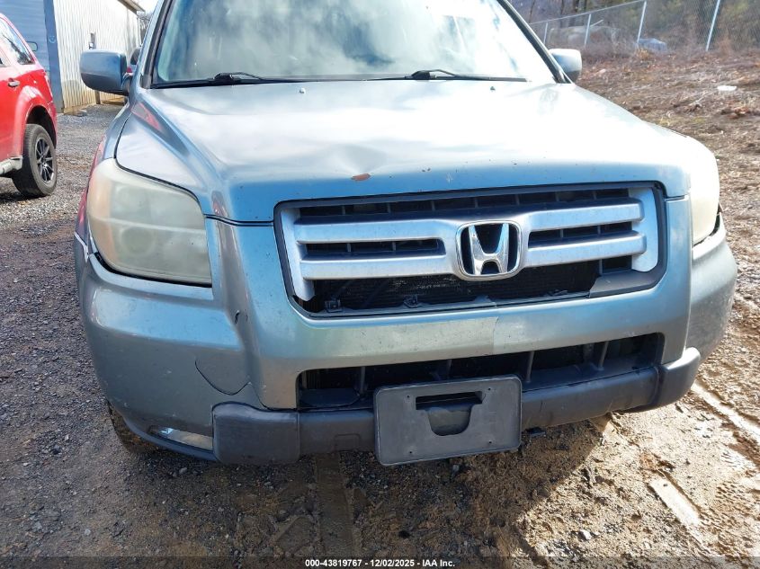 2006 Honda Pilot Ex VIN: 2HKYF18426H552478 Lot: 43819767