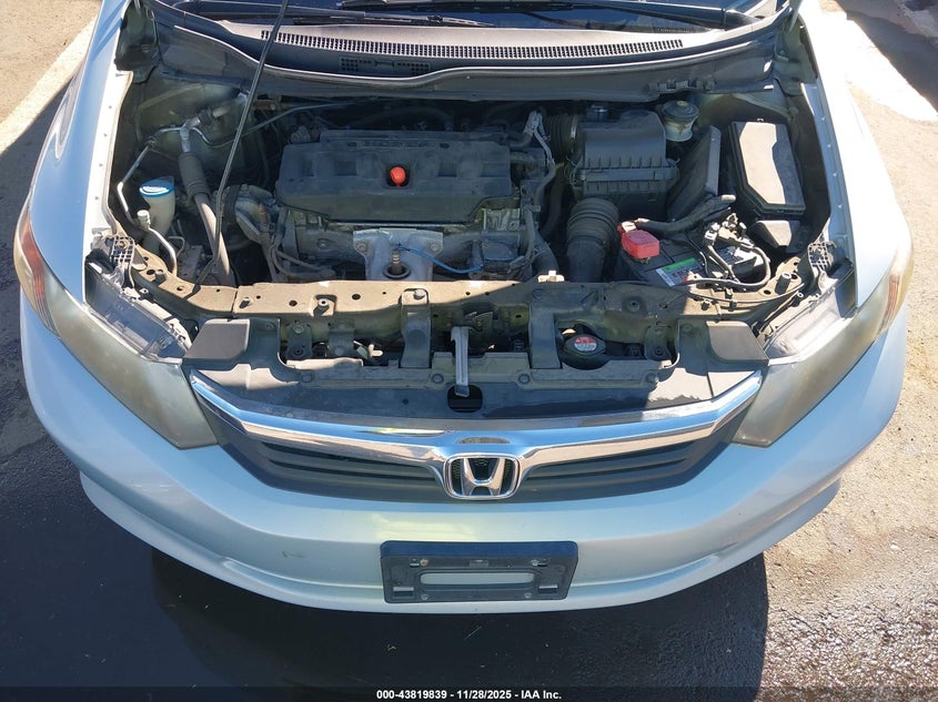 2012 Honda Civic Natural Gas VIN: 19XFB5F59CE002491 Lot: 43819839