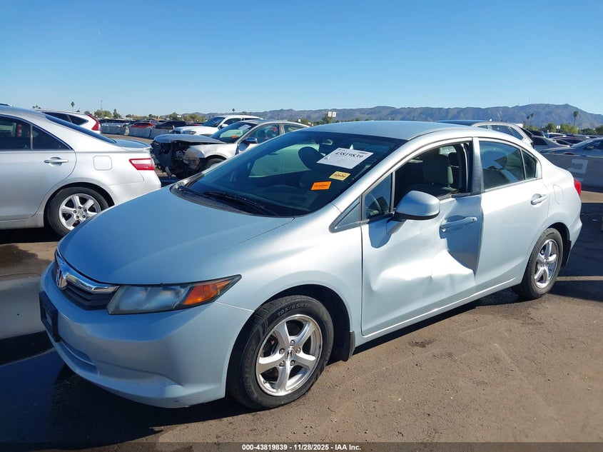 2012 Honda Civic Natural Gas VIN: 19XFB5F59CE002491 Lot: 43819839