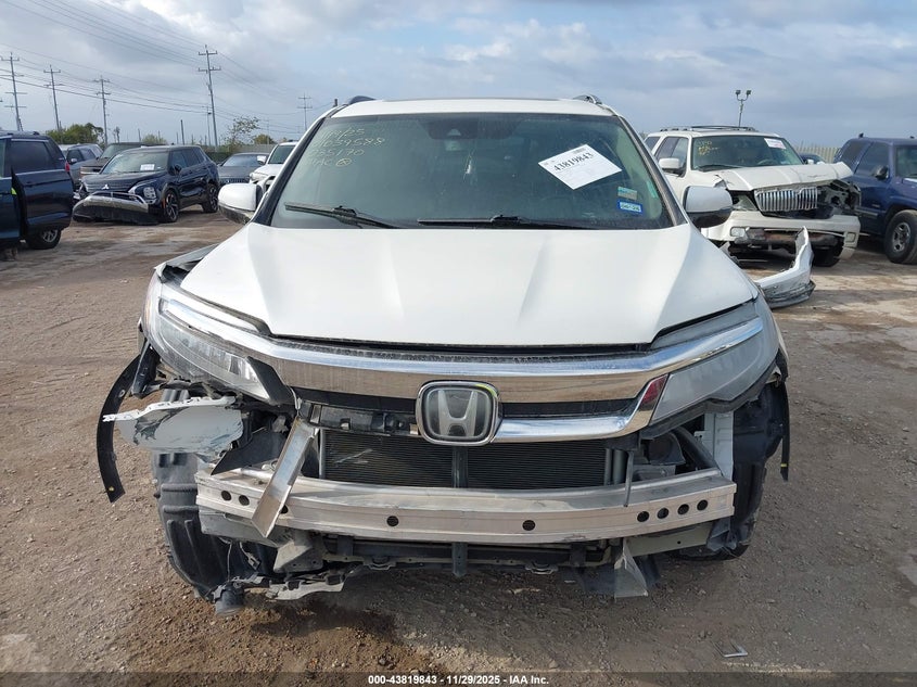 2019 Honda Pilot Touring VIN: 5FNYF5H93KB035170 Lot: 43819843