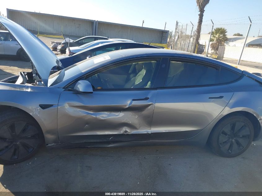 2024 Tesla Model 3 Long Range Dual Motor All-Wheel Drive/Rear-Wheel Drive VIN: 5YJ3E1EA2RF857585 Lot: 43819889